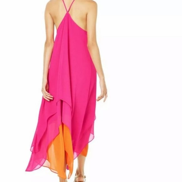 BAR III Tiered Handkerchief-hem Maxi Dress NWT - Picture 2 of 2